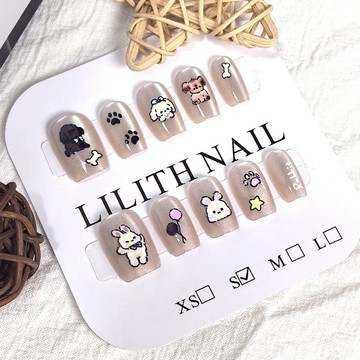 可隔日到貨！Rabbit小兔 猫眼穿戴甲 可拆卸顯白百搭光療穿戴甲 美甲貼片 美甲穿戴甲 甲片 假指甲 指甲貼