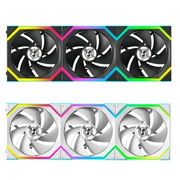 米特3C數位–LIAN LI 聯力 SL WIRELESS 120 無線積木風扇 反向三顆裝 含控制器 黑色/白色