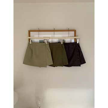 【太妮絲QS07】現貨 韓系 前裙後褲 短裙 褲裙 顯瘦 高腰裙 日常穿搭 夏季女裝 甜美 基本款 OL INS