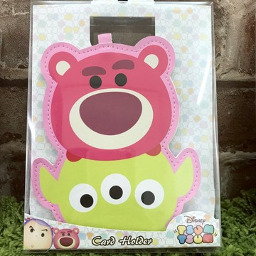 真愛日本 17111600038 TSUM票卡包-熊豹哥&三眼怪 皮克斯 玩具總動員 草莓熊 票卡夾 證件夾