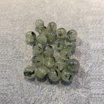 【肯爸水晶嚴選】葡萄石9mm/散珠/全孔/隔珠/配珠/手工串珠編織/材料珠/DIY/單顆/單珠/飾品/水晶/天然