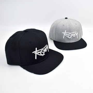 平沿帽 刺繡TREMY帽沿下滿版英字板帽【NH305】