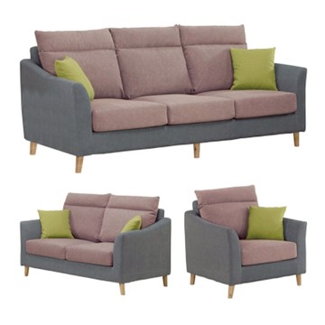 文創集 亞迪耐磨貓抓布沙發組合(1+2+3人座組合)-206x87x92cm免組