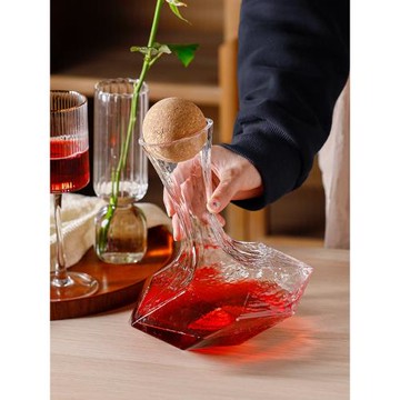 索廚高級感玻璃紅酒醒酒器家用分酒器紅酒杯套裝歐式輕奢高端創意