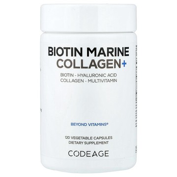 Codeage, 生物維生素海洋膠原蛋白+，120 粒素食膠囊