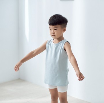 【廠商直送】Grizzly Bear~男童有機棉超彈性坦克背心超值3入組