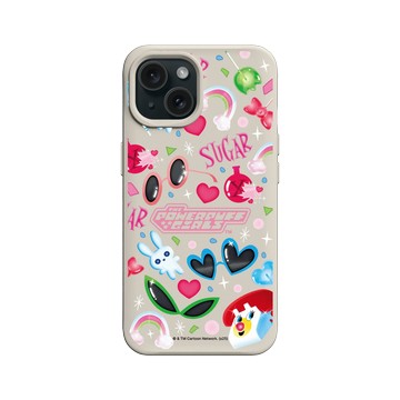 iPhone 15 SolidX 貝殼灰 - The Powerpuff Girls 飛天小女警 - 甜心