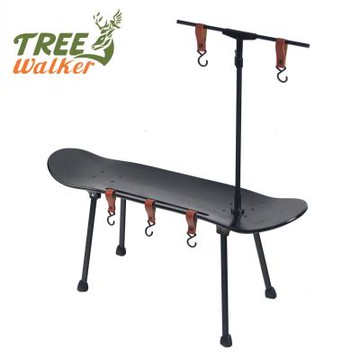 TreeWalker 風格滑板桌(露營野餐桌)(附燈架)