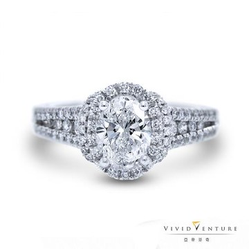 亞帝芬奇 GIA1克拉 FSI2 鑽石 戒指 閃耀饗宴 18K金台
