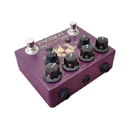 LYR Guitar effect pedal OVERDRIVE pedal electric guitar King Of Pedal Professional effect pedal True bypass, purple, 120 93 65 mm (V4)