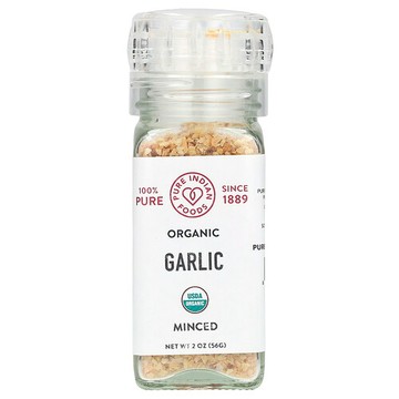 Pure Indian Foods, 有機大蒜粉，切碎，2 盎司（56 克）