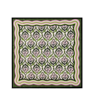 Weekend Max Mara Onesto Green Foulard Scarf