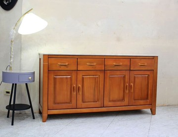 【歐風別館】米勒5.2尺石面半實木餐櫃【基隆至台中免運費】