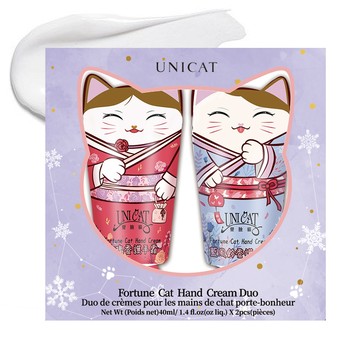 UNICAT 現貨 好運雙重 招財貓護手霜禮盒(40ml/2入) 教師節禮盒 禮物 香氛護手霜 保濕護手霜 清爽不油膩