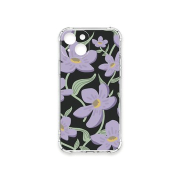 iPhone 15 殼 TRON IPhone 15 平塗手繪花B款 四角防摔殼 手機殼
