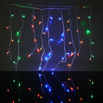 摩達客 聖誕燈裝飾燈LED燈100燈冰條燈 四彩光 附控制器跳機  四彩色光  1組