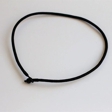天然黑瑪瑙手工編織項鍊，男女皆可配戴，8mm粗細，無墜飾，飾品C131