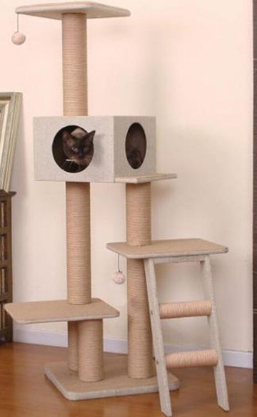 [COSCO代購6] W134677 Petpals 麻布紙繩樓梯五層遊憩貓跳臺