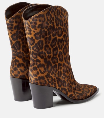 Gianvito Rossi Denver leopard-print leather boots
