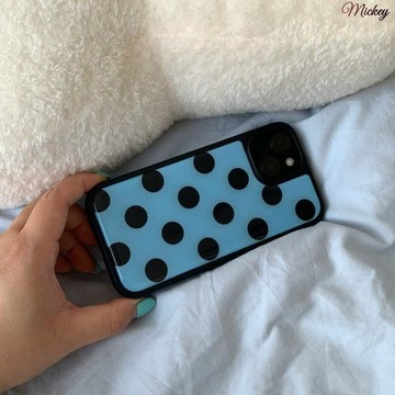 防摔手機殼.簡約波點蘋果17ProMax滴膠手機殼韓風iPhone16Pro1514電鍍蘋果112