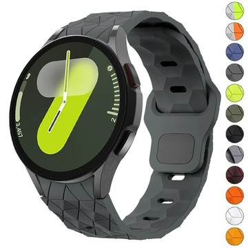 SAMSUNG 適用於三星 Galaxy Watch 7 6 5 4 40mm 44mm 無間隙手鍊的矽膠運動錶帶適用於