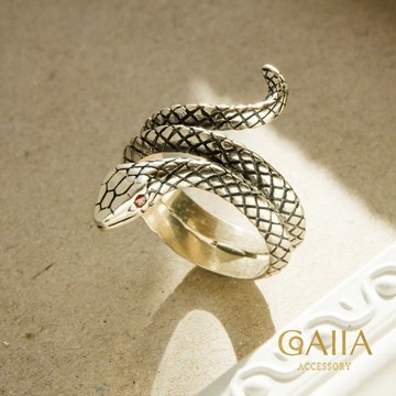 S925銀戒。蛇之戒 | GO