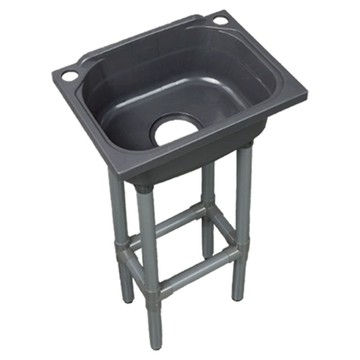 公司貨附發票 水槽架 洗手盆 加厚塑料落地水槽廚房洗碗槽家用大單槽一體水池洗菜盆支架洗手盆 樂天最低價 快速出貨