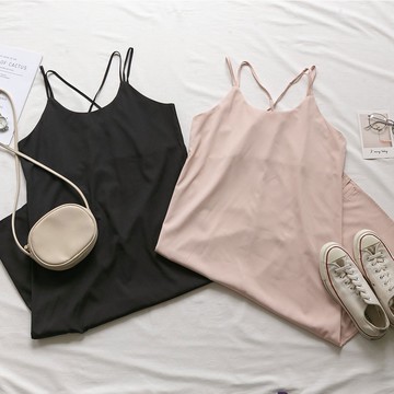 MUMU【O68956】涼感雪紡連身長裙-綠 吊帶裙 細肩帶連身裙 女生吊帶裙 高腰吊帶裙  雪紡 女裝