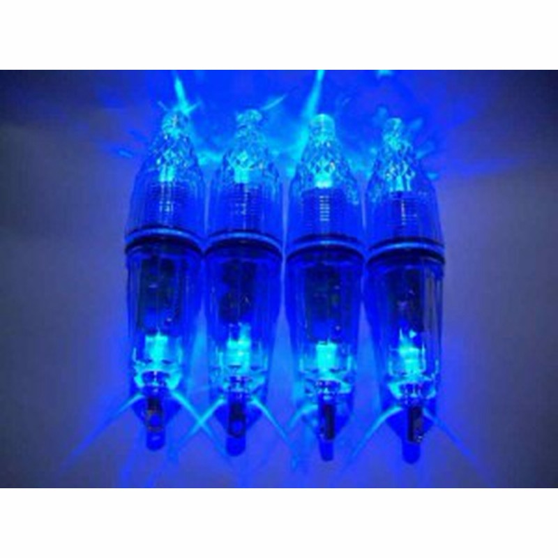 水中 集魚灯 Led ライト 4本 セット 夜釣り イカ釣り 12cm 青 通販 Lineポイント最大3 0 Get Lineショッピング