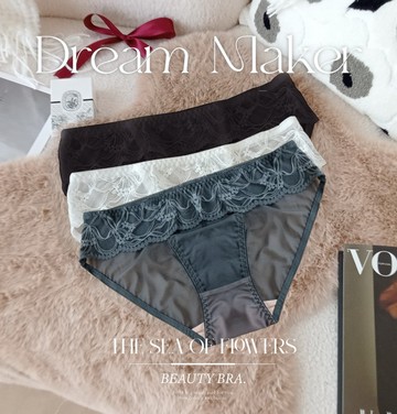 【伊黛爾】雲紗織夢蕾絲內褲 FREE SIZE  #8054