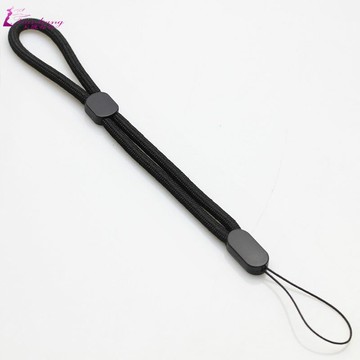 手機掛繩結實拆卸韓國短帶手工個性掛繩手機耐用手腕黑色編織男裝