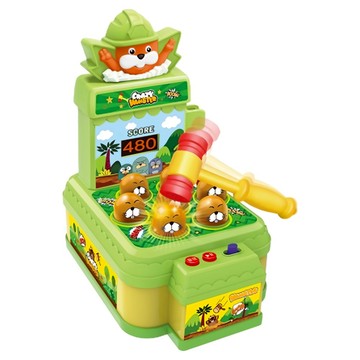 新台圖書 歡樂打地鼠計分遊戲組  1套  歡樂打地鼠 綠色