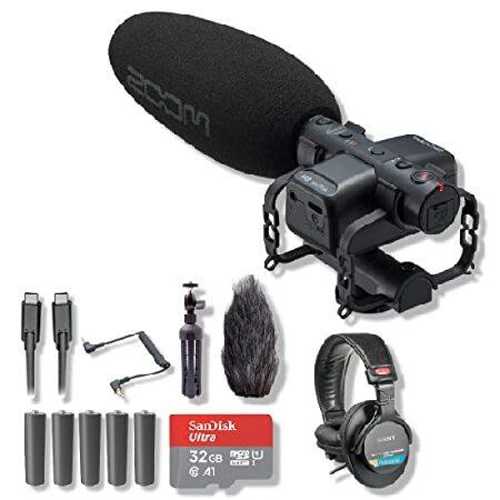 Zoom M3 MicTrak Shotgun Microphone and Recorder with MDR-7506 Headphones, AA Batteries, USB-C Cable, 32GB microSD Card, Tripod Desktop Stan 並行輸入品