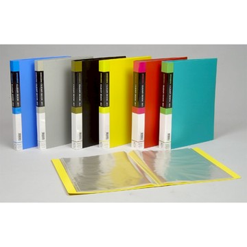 【龍品文創】新德 Sander  01-101 A4 20入資料簿無內紙-1本入-顏色隨機出貨