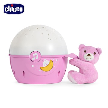Chicco-Next 2 Me專用星星投射晚安熊-粉紅