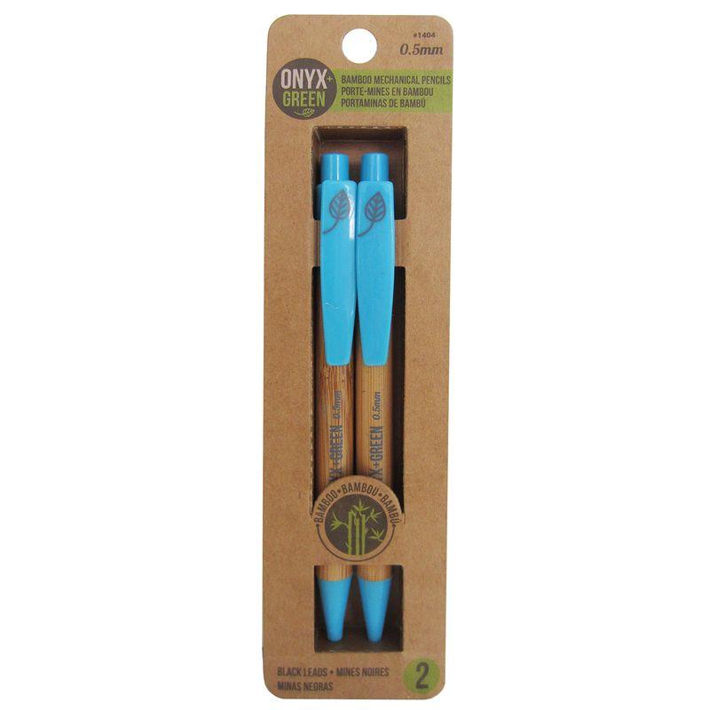 2PK MECHANICAL PENCILS BAMBOO