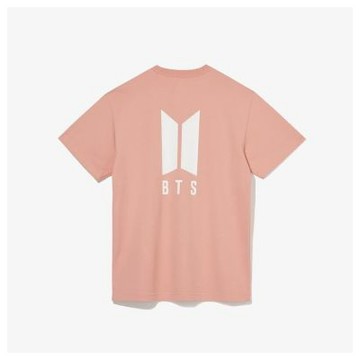 BTS x New Era防彈少年 限量聯名款 LOGO 短T 粉色 NE12579909