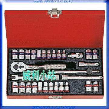 【威利小站】 KING TONY  KT2530CR 1/4" 2分 30件 六角 公制/英制 手動套筒組