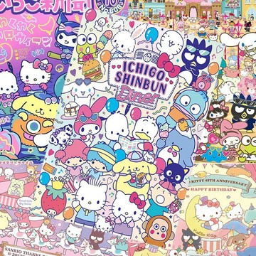 臺灣/✨三麗鷗海報大耳狗凱蒂貓Hello Kitty庫洛米美樂蒂卡通動漫壁紙畫