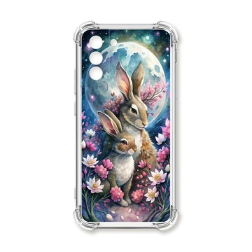 S系列(其他) 殼 TRON 三星 S21 PLUS 月球上的兔子 四角防摔殼 手機殼