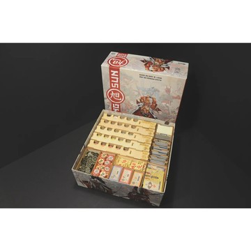 【桌遊侍】旭日戰魂錄 烏鴉盒子《免運》正版實體店面快速出貨.木盒.收納.支援厚套.免膠組裝.桌遊收納盒