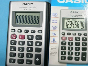 CASIO 卡西歐 HL-820VA-w 8位數攜帶型皮面式計算機/一台入(定230)大量團購有優惠~全新保固【APP滿額下單4%點數(單一帳號最高1000點)】7/31止