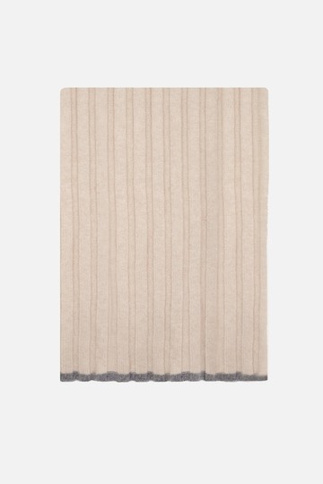 BRUNELLO CUCINELLI rib knit cashmere scarf Man