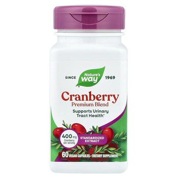 Nature's Way, 蔓越莓，400 毫克，60 粒全素食膠囊