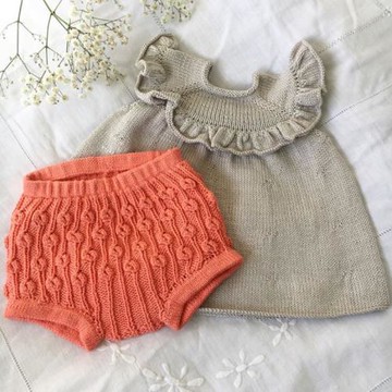 高清視頻小豆子ins熱款兒童短褲棉線羊毛線棒針編織毛衣diy材料包