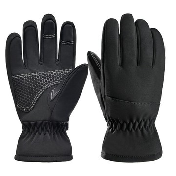 冬季戶外運動滑雪手套防風硅膠耐寒保暖透氣舒適防水材質可觸屏