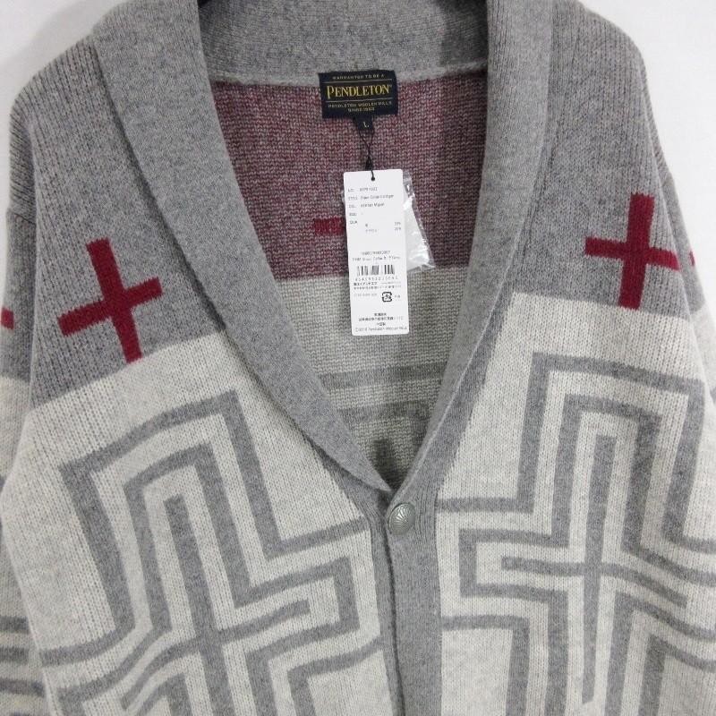 未使用 PENDLETON ペンドルトン ショールカラー カーディガン コンチョ