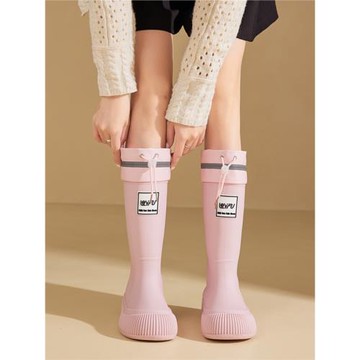 雨鞋女款2025新款成人洋氣時尚日系防水雨靴女高筒戶外防水靴防滑