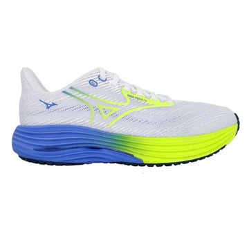 MIZUNO WAVE RIDER 29 SW 女慢跑鞋-4E-超寬楦 運動 J1GD250671 淺灰藍亮綠