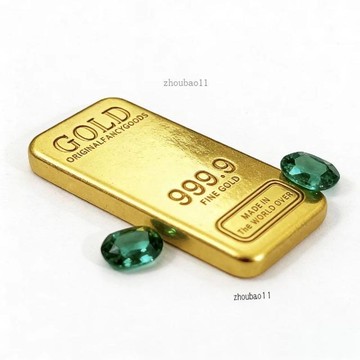 有貨在臺🚀99免運🚀放心購】高端實心金磚合金擺件仿真50100200開業收藏送禮喬遷風水擺件  招財 擺件 聚寶盆填充物